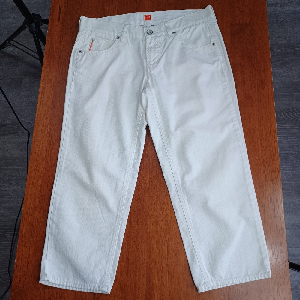 Hugo Boss Orange Label - White 3/4 Jeans Size 30